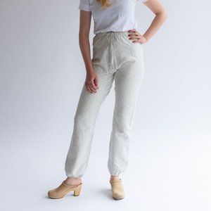 New Vintage Military Heather Grey Sweat Pants XS-S
